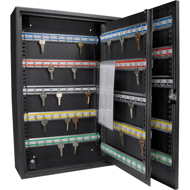 Armoire 200 clés à clé réglable avec serrure à clé