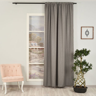 Lined Blackout Extra Long & Extra Wide Custom Made Decorative Single Panel Curtain