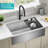 KRAUS® Kore Modern Farmhouse Workstation 16 Gauge Single Bowl Stainless Steel Kitchen Sink with Accessories-1997545435