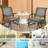 Cleamon Steel Outdoor Glider-2067988554