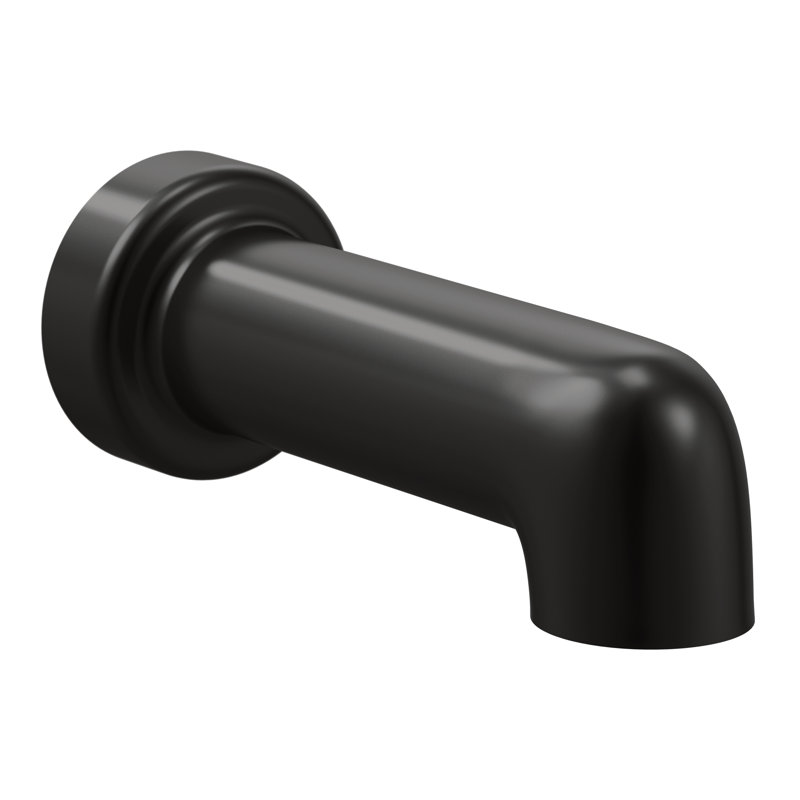 Level Handle Wall Mounted Tub Spout Trim, Matte Black