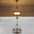 4 - Light 17.71-inch Dimmable Farmhouse Drum Chandelier Modern Industrial Metal Cage Pendant Lighting for Dining Room Bedroom Living Room Chandelier-153769760