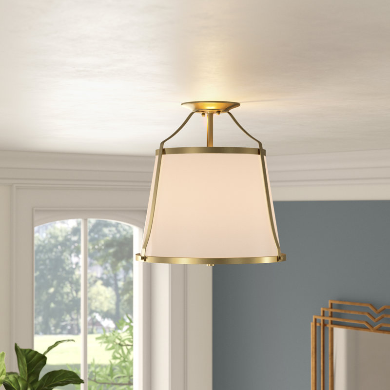 Plafonnier semi-encastré 3 lumières 15 po Blas