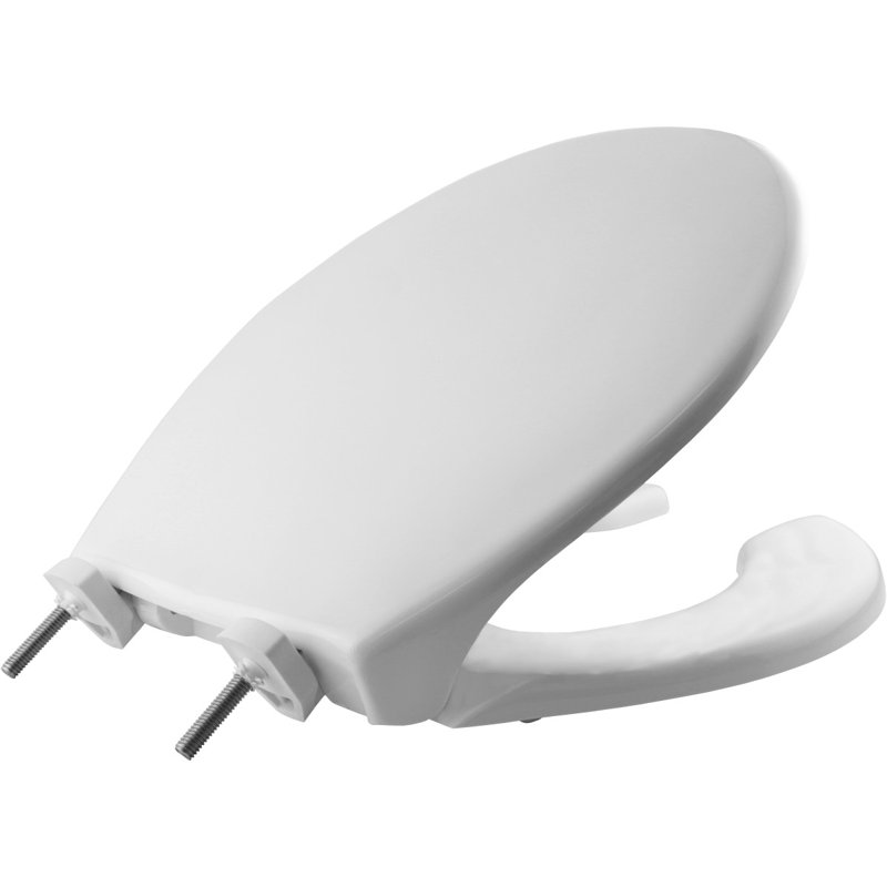 Siège de toilette rond en plastique