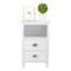 Armoire simple et moderne, peinture en aérosol MDF, pieds hauts, deux tiroirs, table de chevet