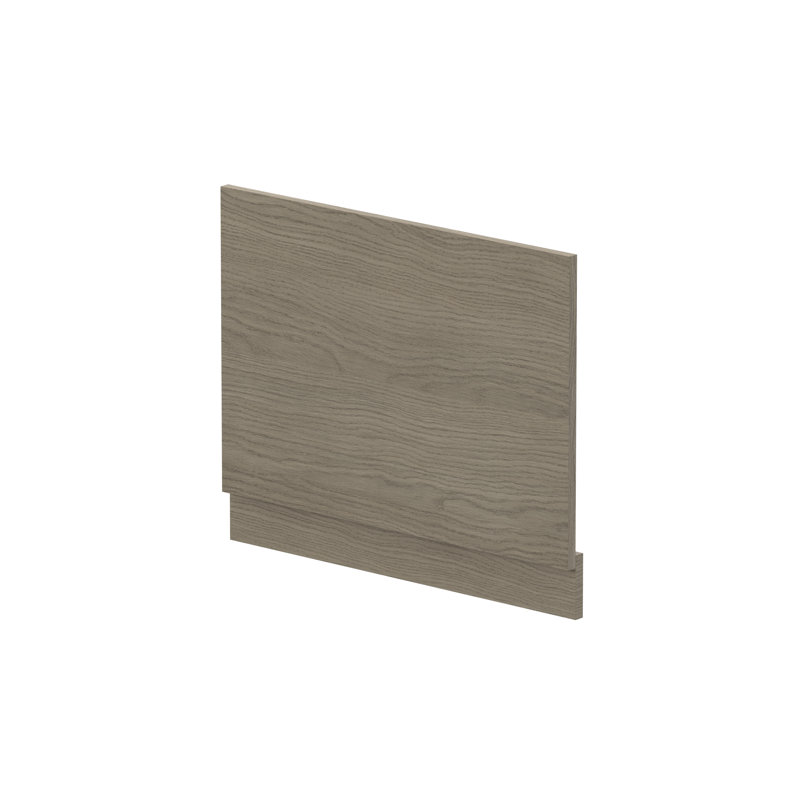 Fusion 700Mm Straight Bath End Panel And Plinth, Solace Oak