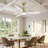 Loritta 52'' 3 - Blade Large Indooor Ceiling Fan With Light Kit and Remote, 3 LED Colors, 6 Speed Noiseless DC Motor, Timer-1597384105-1597459140