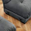 Canapé deux places surdimensionné avec repose-pieds