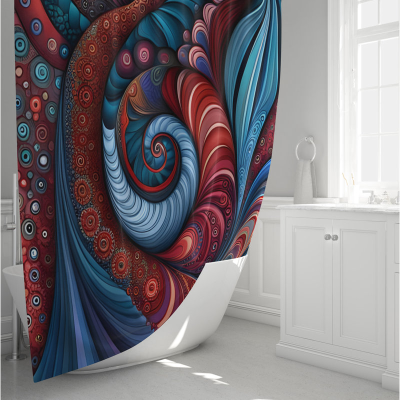 Rideau de douche Charlottee, H 72 po x l 70 po
