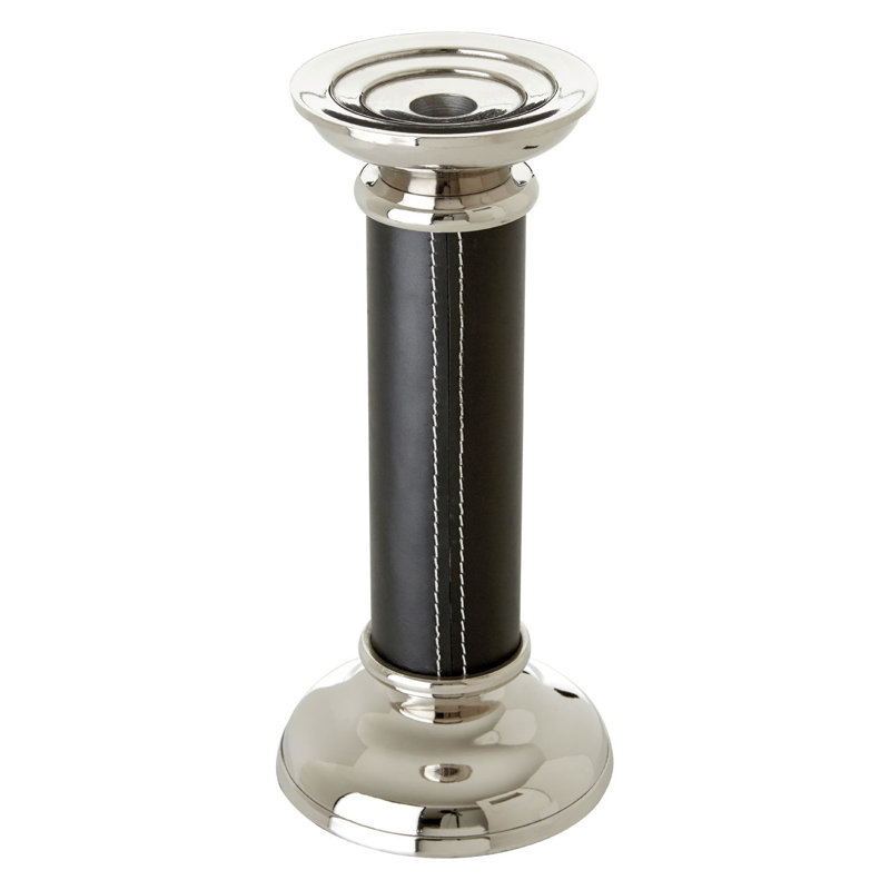 Millington Floor Candlestick, Tan, 26cm H x 12cm W x 12cm D