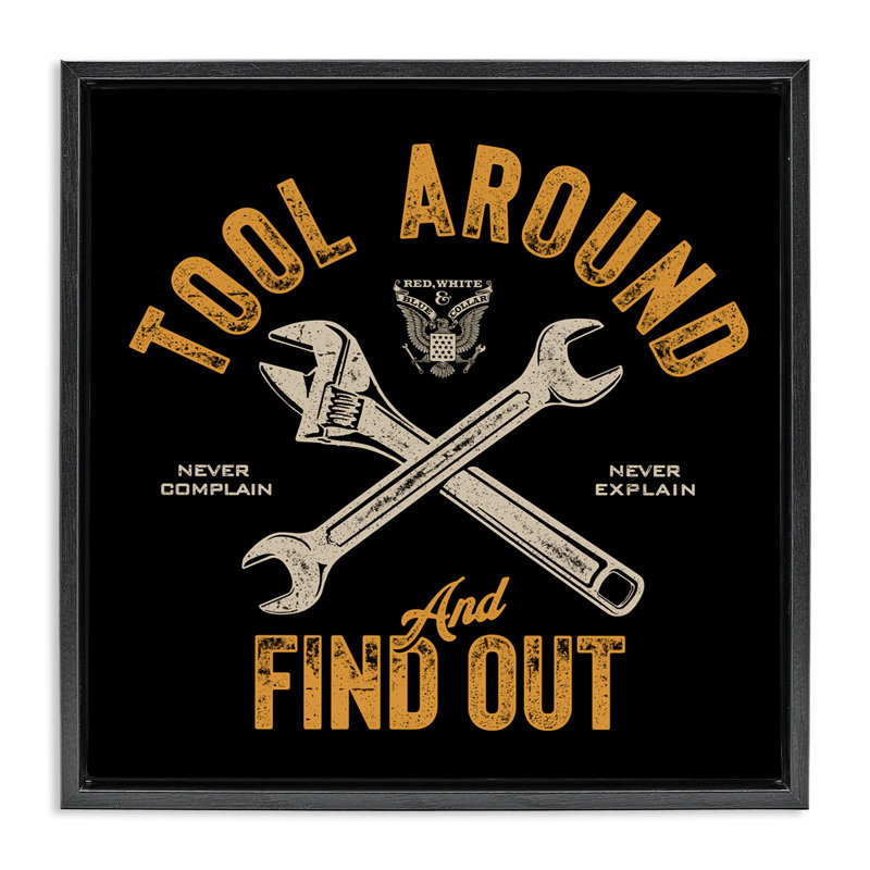 Cadre flottant à outils, conception par Jedco Brands, Inc., H 25 po x l 25 po, Cadre flottant noir de jais
