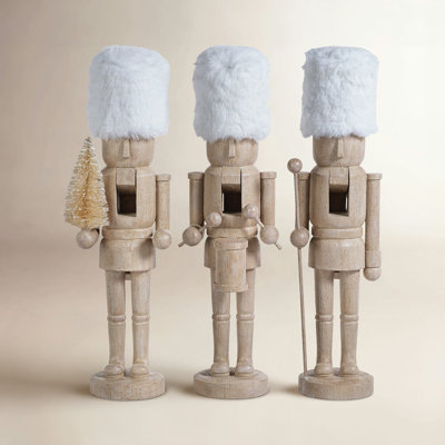 3-Piece Resin Nutcracker Figurine Set