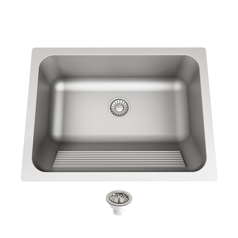 24'' L Single Bowl Stainless Steel Kitchen Sink