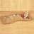 17" Gold Rectangular Glass Handmade Divided Serving Dish