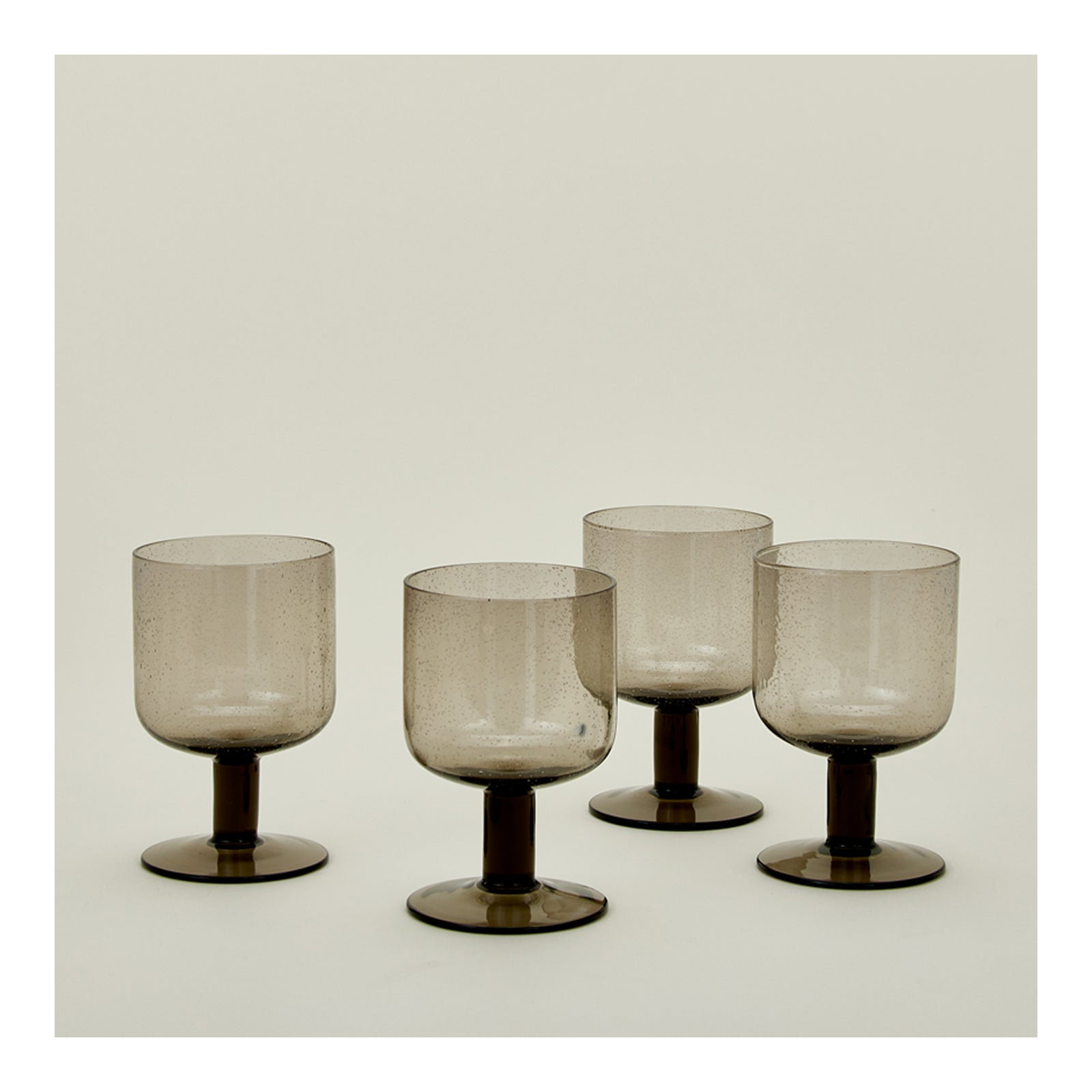 Simple 12oz. Wine Glass Set, Smoke