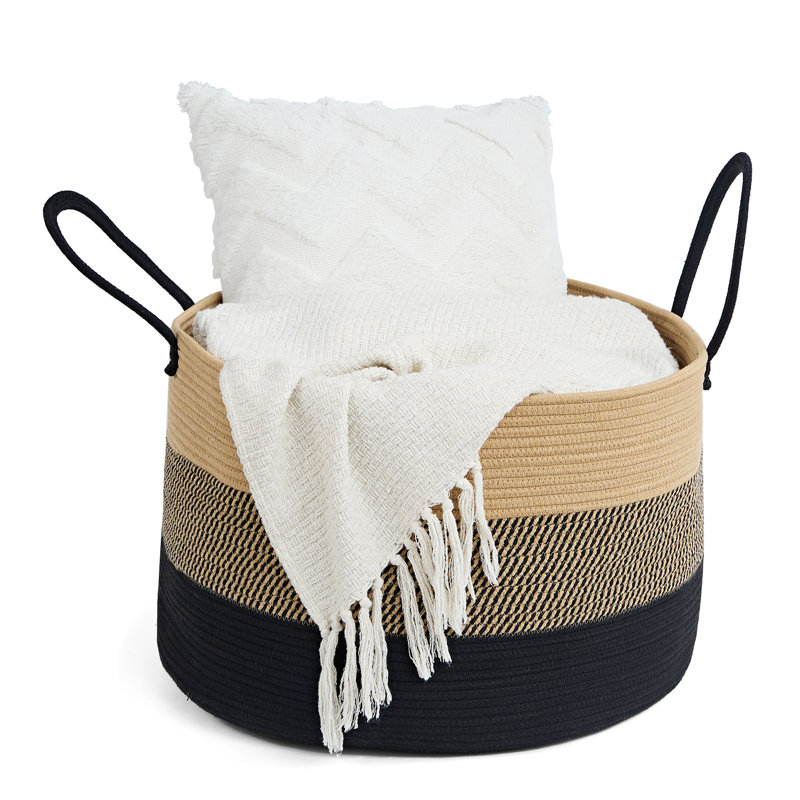 Panier à linge avec panier Anchie, Brun