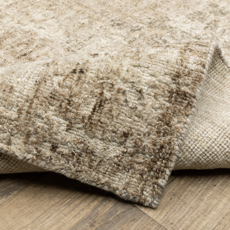 Tapis brun / beige Azaiah, Rectangle 10 pi x 14 pi