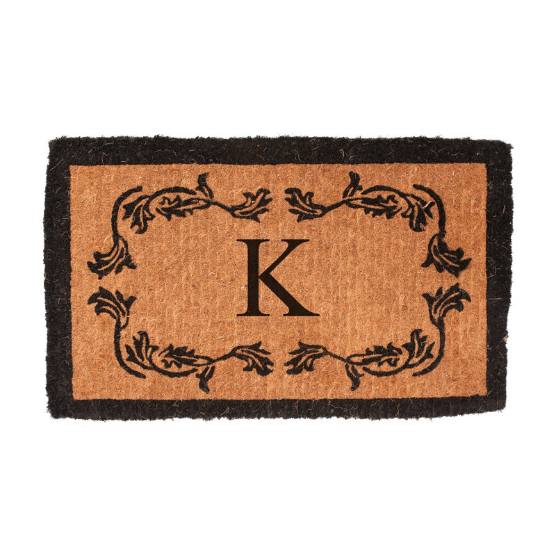 Balmer Floral Outdoor Doormat, Rectangle 2' x 3'3", K