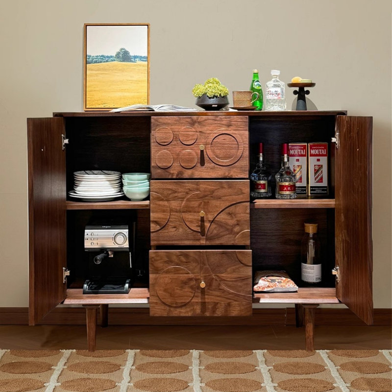 Large-Capacity Home Sideboard, 39.37" H x 55.12" W x 15.75" D