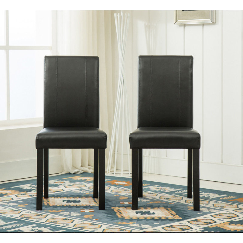 Tereza 45.5cm H Upholstered Side Chair, Black