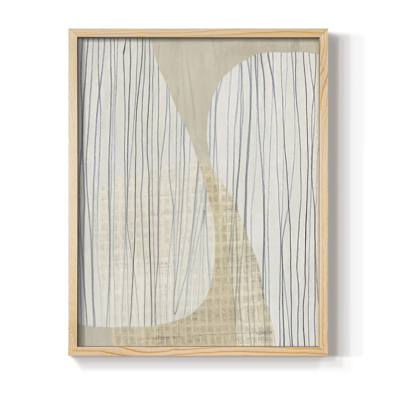 Paper Stones I Framed Print - Solid Wood, Natural Framed, 11" H x 9" W