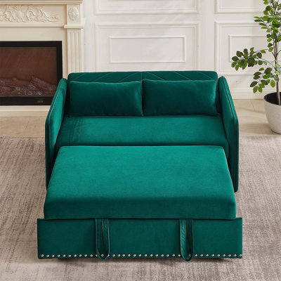 Versatile Convertible Sofa Bed with USB Port and Side Pocket for Home