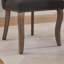 Ensemble de 2 chaises de salle à manger en bois, chaise de salle à manger rembourrée en tissu moderne, chaise de ferme pour salle à manger-715645618