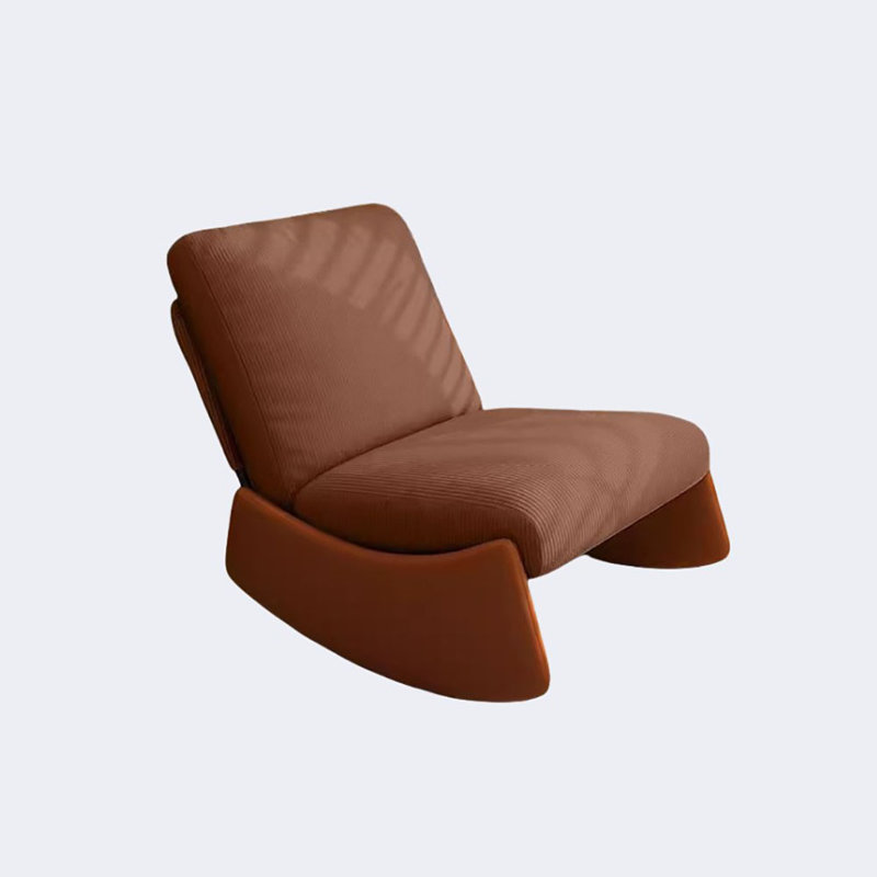 Chaise berçante simple de style européen, Café noir