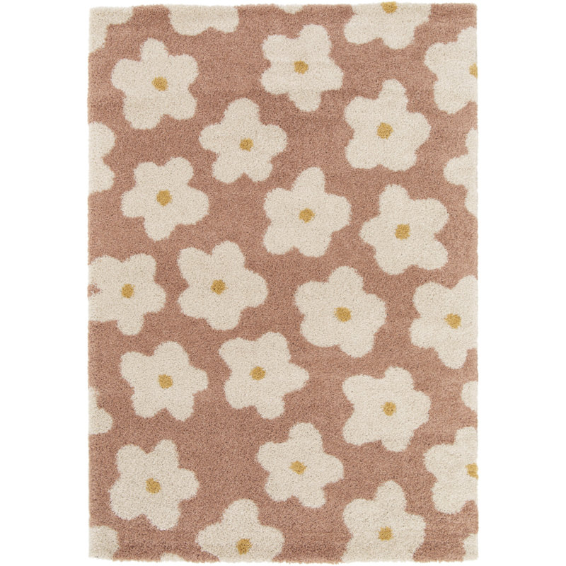 Dedie Floral Area Rug, Rectangle 120 x 170 cm