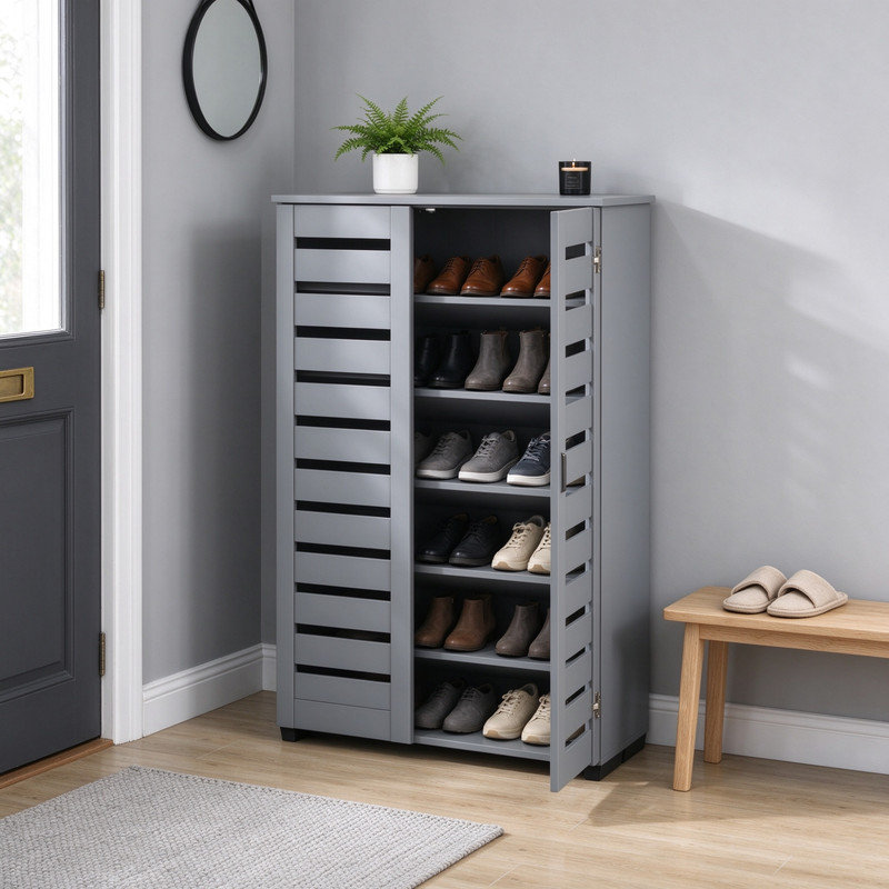 15 Pair Shoe Storage Cabinet