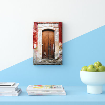 Doors Of Italy - Rosso by Joe Vittorio - Wrapped Canvas Print