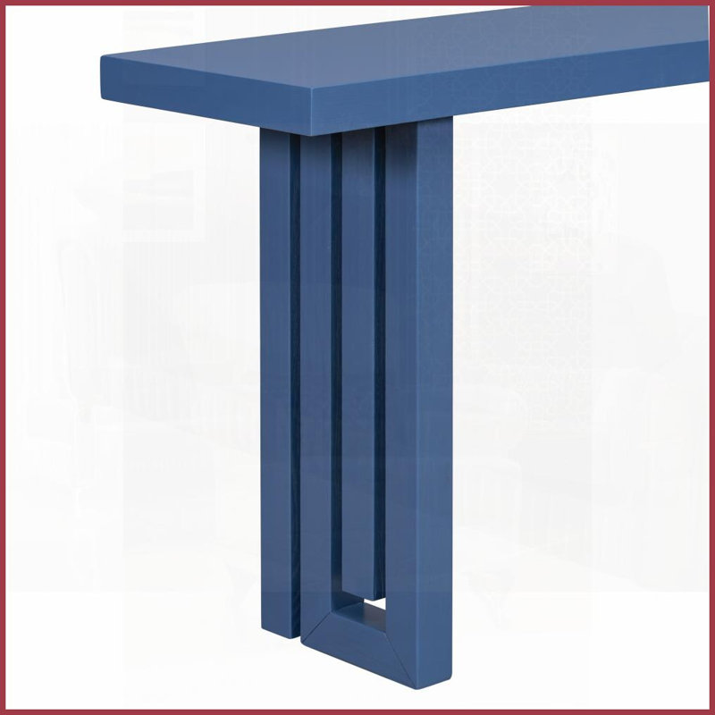 U_STYLE Table basse en placage de chêne - Polyvalente pour le salon / entrée, plateau spacieux et amp; Assemblage facile