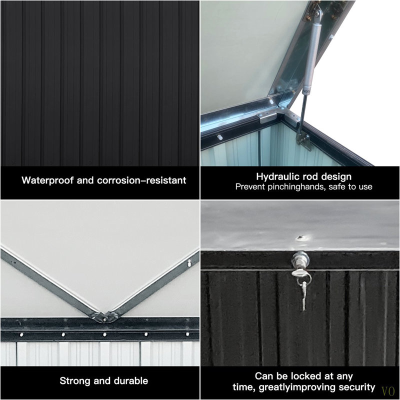 Out Door Metal Storage Box Store Medium