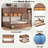 Bunk Bed With Storage Cabinets, Led Light And 2 Drawers-230435654