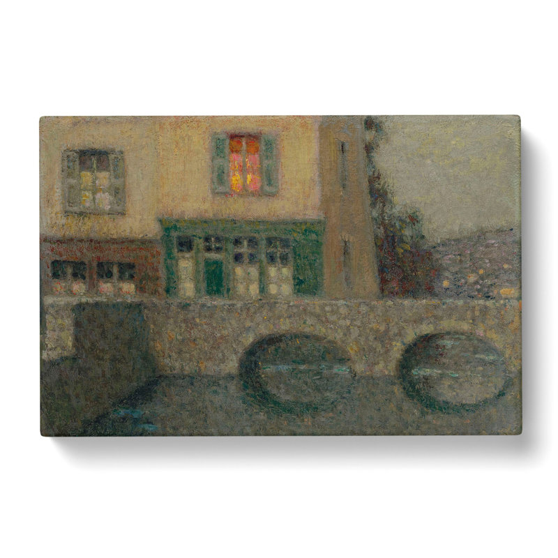The Bridge by Henri Le Sidaner - Wrapped Canvas Painting, 35cm H x 50cm W x 3cm D
