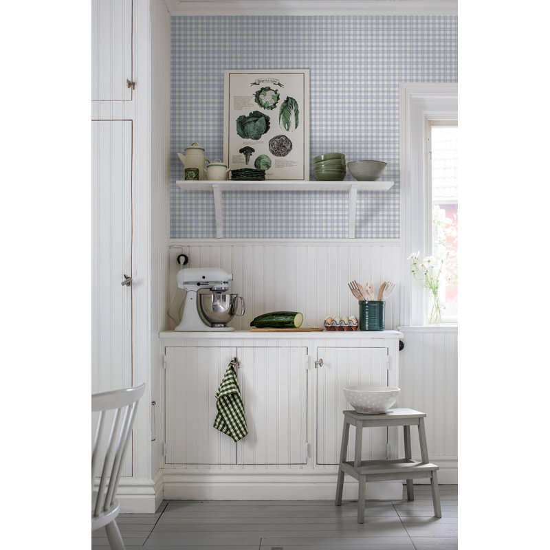 Boråstapeter Frida Wallpaper, Blue