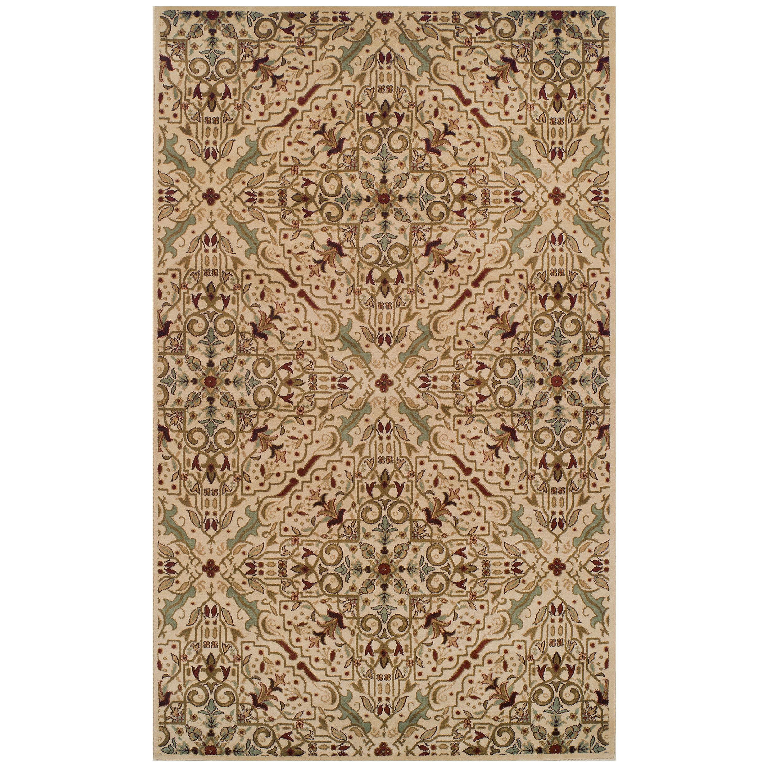 Rebrilliant Laylana Cream/Red Area Rug & Reviews | Wayfair