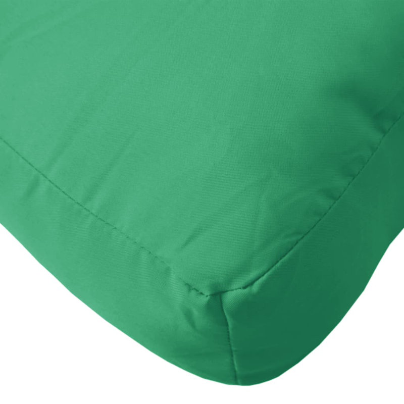 vidaXL Pallet Cushion Green Fabric (100% polyester), Hollow fiber Large, 19.7" x 19.7" x 4.7", Green