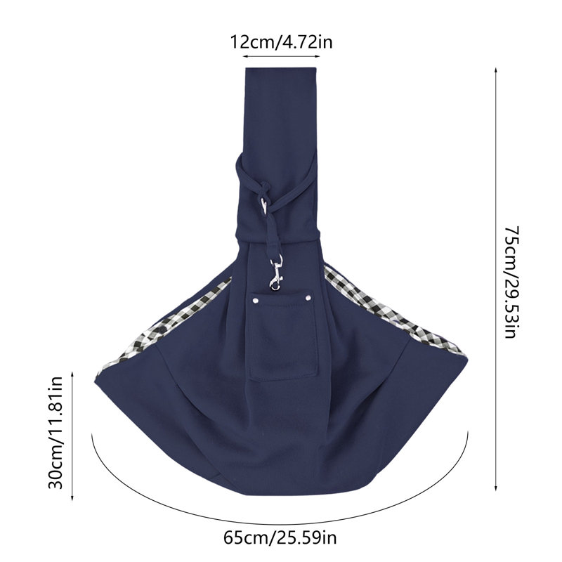 Sac à dos pour animaux de compagnie pour chats et chiens, 29,53 x 25,59 x 4,72 pouces, bleu marine, Marine