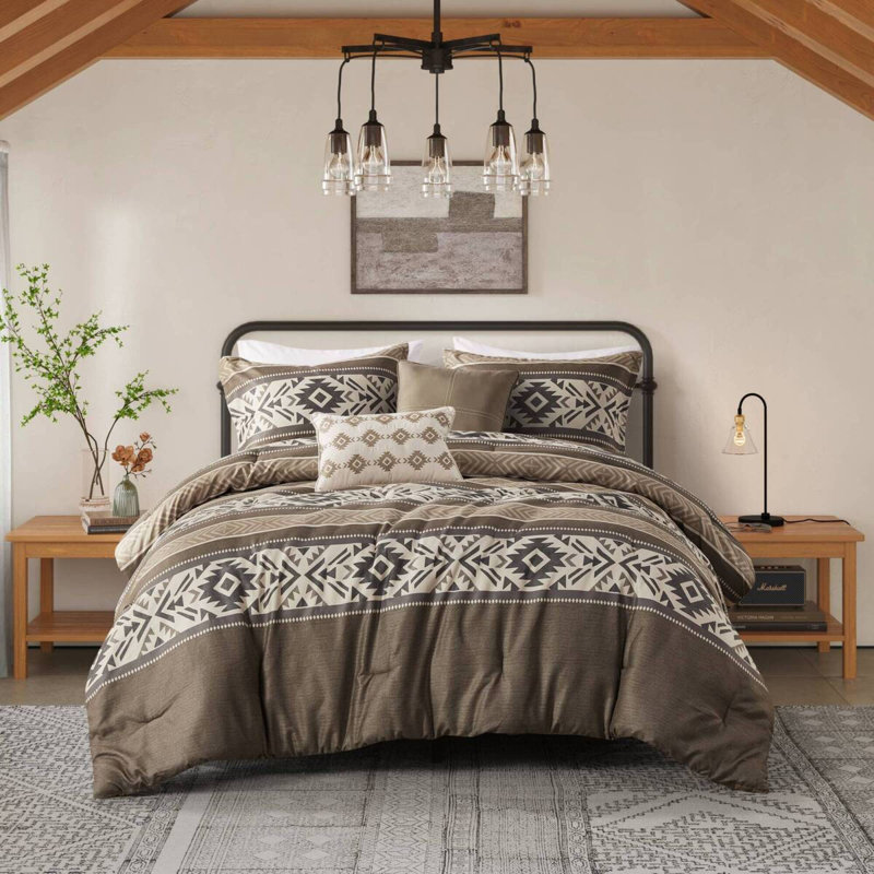 Confort et style: ensembles de literie à chevrons en polyester de qualité supérieure pour la maison