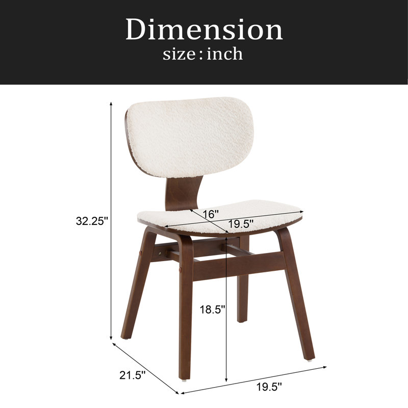 Chaise d'appoint rembourrée Boucle