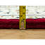 Tapis rouge en laine nouvel âge unique 2 pi 7 po x 4 pi 1 po Celene