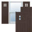 Volets à fixation fixe en PVC True Fit de style mission San Antonio-64468779-64468782-64468803