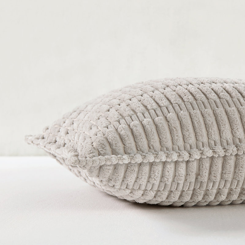  Housse pour repose-pieds Boucle, Argent argent, Carré 20 po