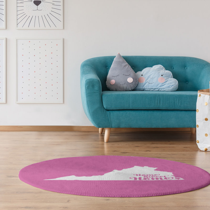 Tapis en poly-chenille en poly-virginie home, Rond 5 pi