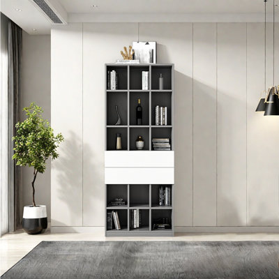 Italian light luxury style storage bookcase