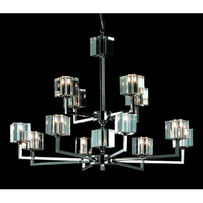 Kilmarnock 12-Light Shaded Chandelier