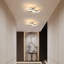 Modern 25cm Chrome Clover LED Flush Mount Ceiling Light