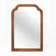 Miroir décoratif à coins arrondis avec cadre en bois massif, ajoutant élégance et luminosité à n'importe quelle pièce-407722579-407722577