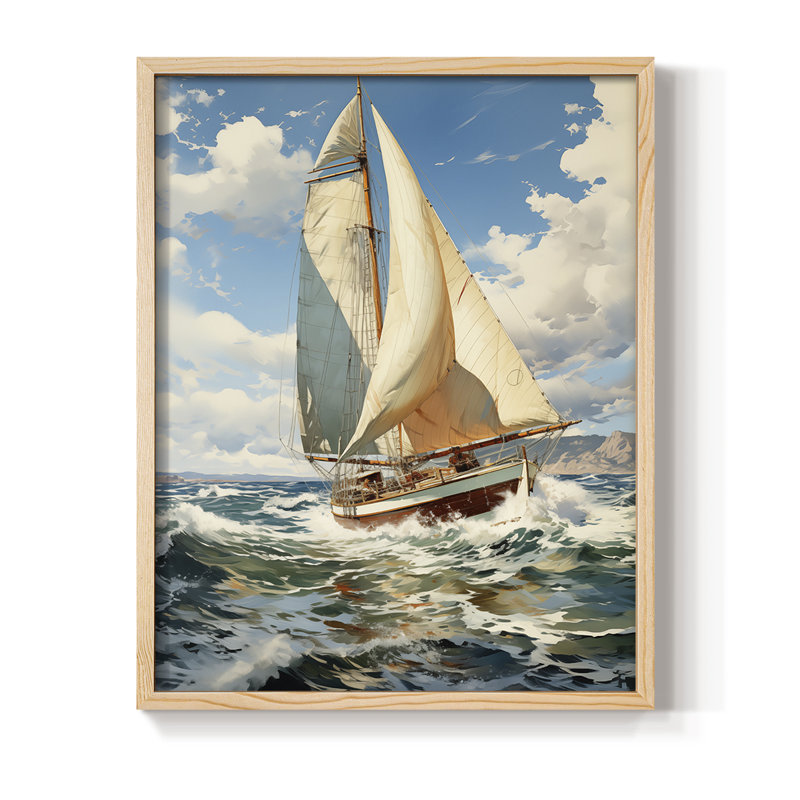 NAUTICAL Series CECXLVII, reproduction encadrée - bois massif, H 30 po x l 24 po